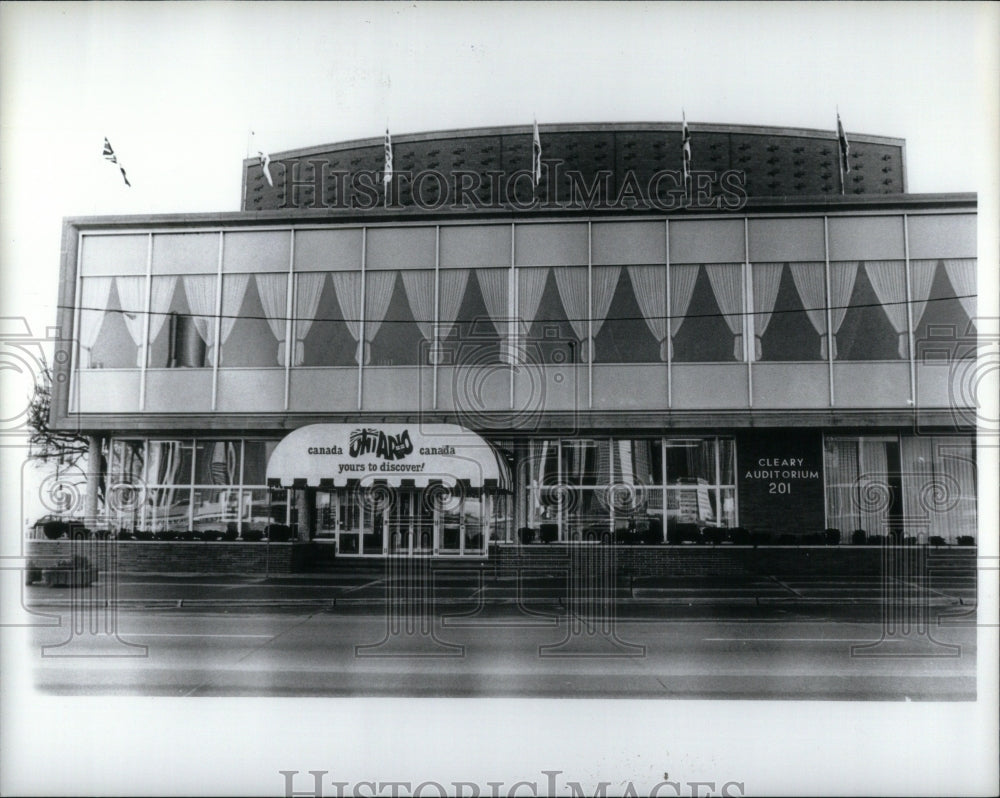 1981 Press Photo Cleary Auditorium in Windsor Canada - RRU92147 - Historic Images