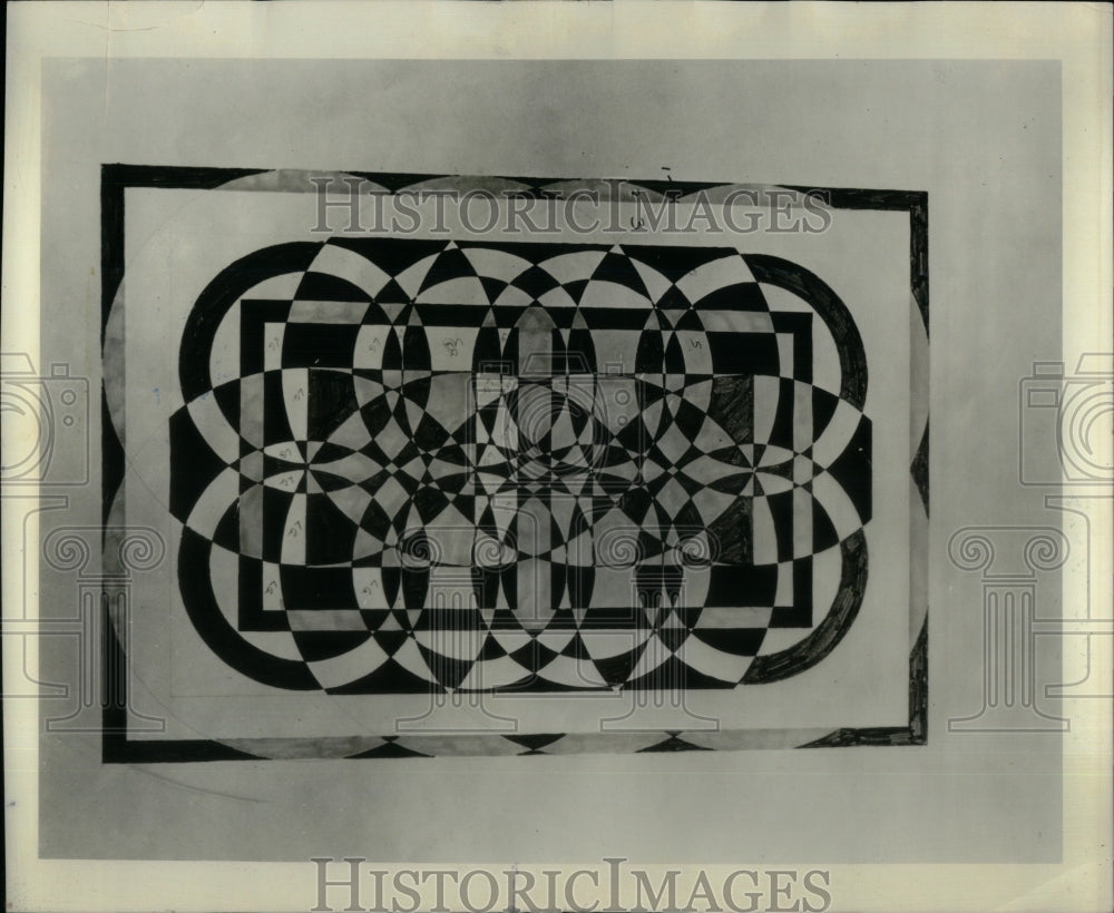 1970 Press Photo Lees Rug designer Dorian Leaver - RRU92281 - Historic Images