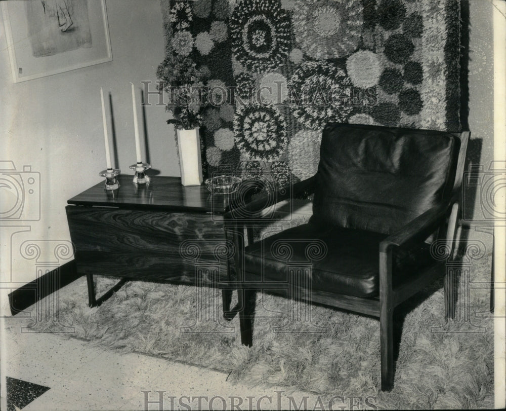 1965 Swedish Rya rug,tapestry - Historic Images