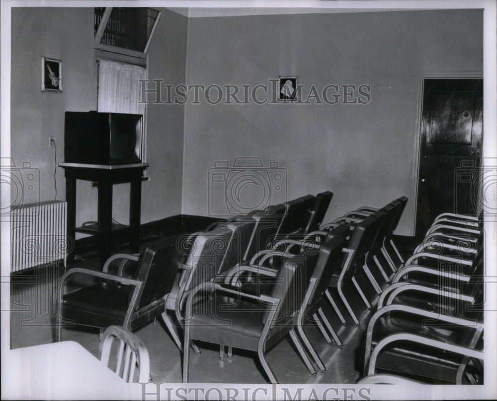 1961 Press Photo TV Room At Arthur J. Audy Home - RRU92823 - Historic Images