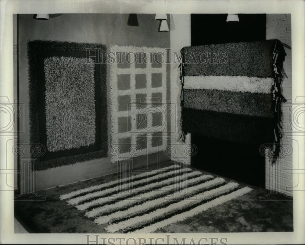 1967 Samples of Disposable Rugs From Regal  - Historic Images