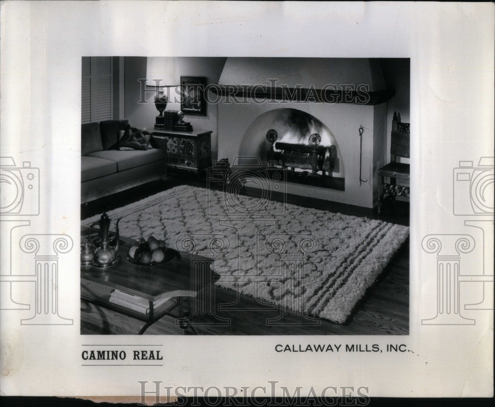 1964, Patterned rug home decoration living - RRU92879 - Historic Images