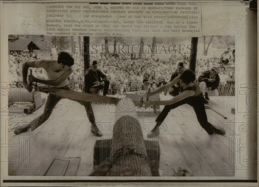 1974, Webster County Wood-chopping Festival - RRU93195 - Historic Images