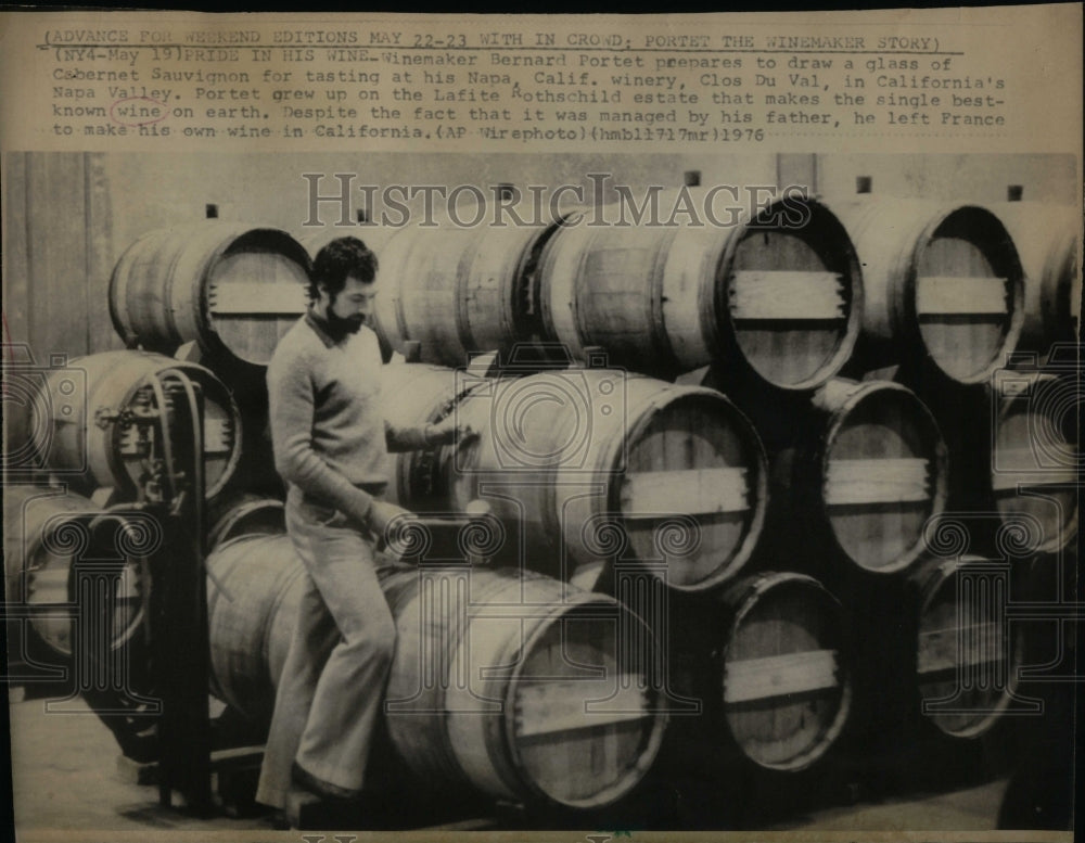 1976 Winemaker Bernard Portet - Historic Images