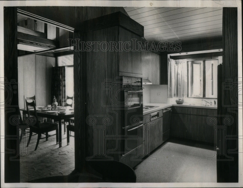 1964 Press Photo Wood paneled room is still popular - RRU93327 - Historic Images