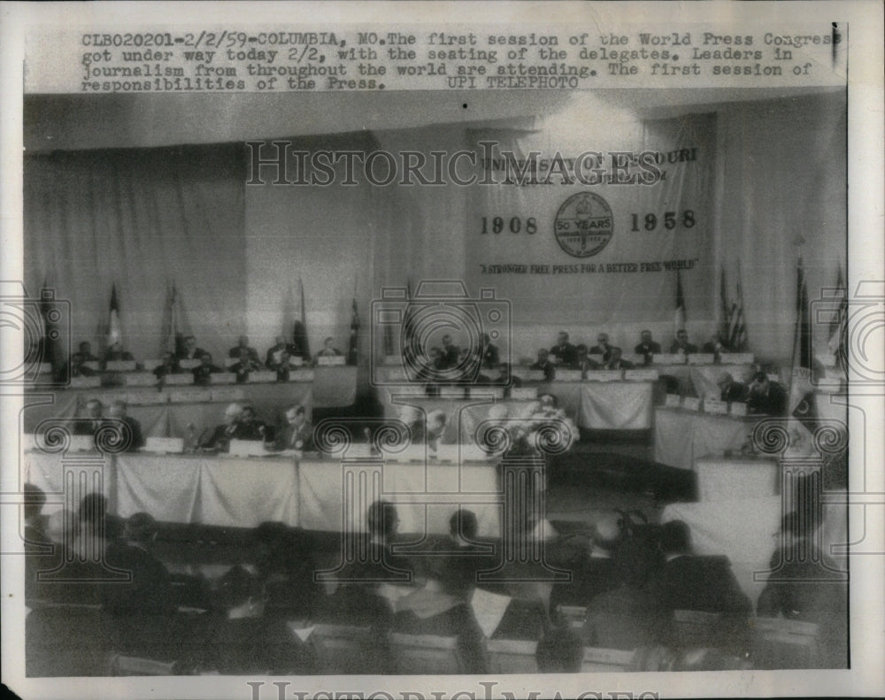 1959 World Press Congress Columbia MO  - Historic Images