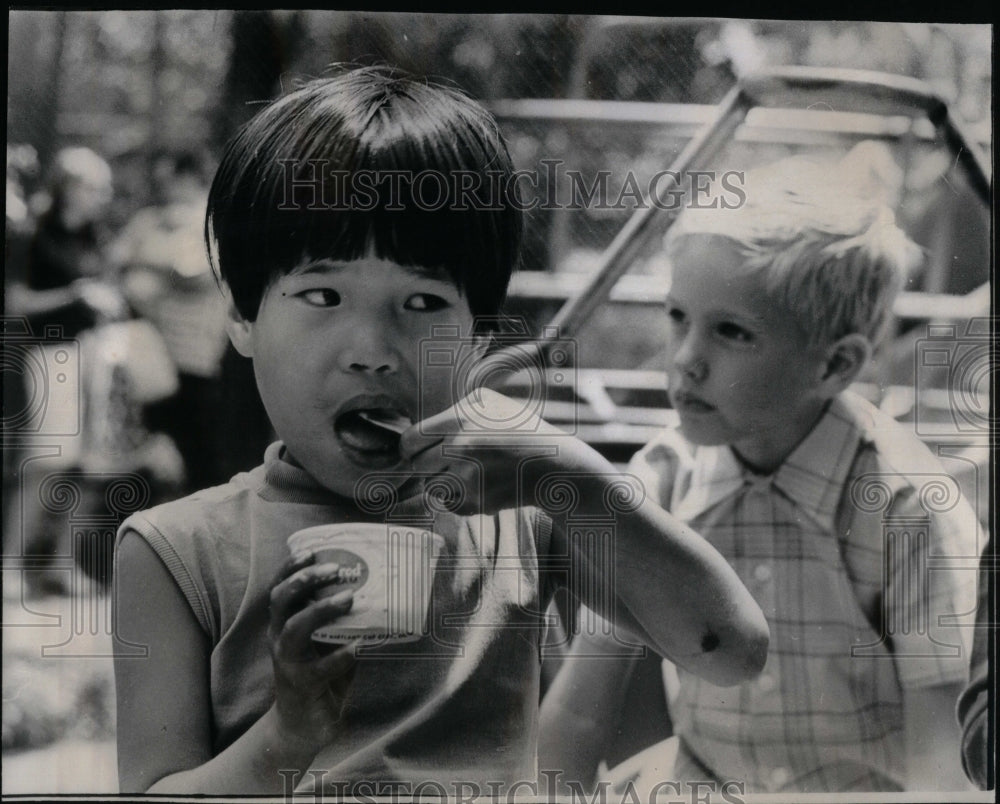 1970 WAIF Adoption Sponsored Party Child-Historic Images