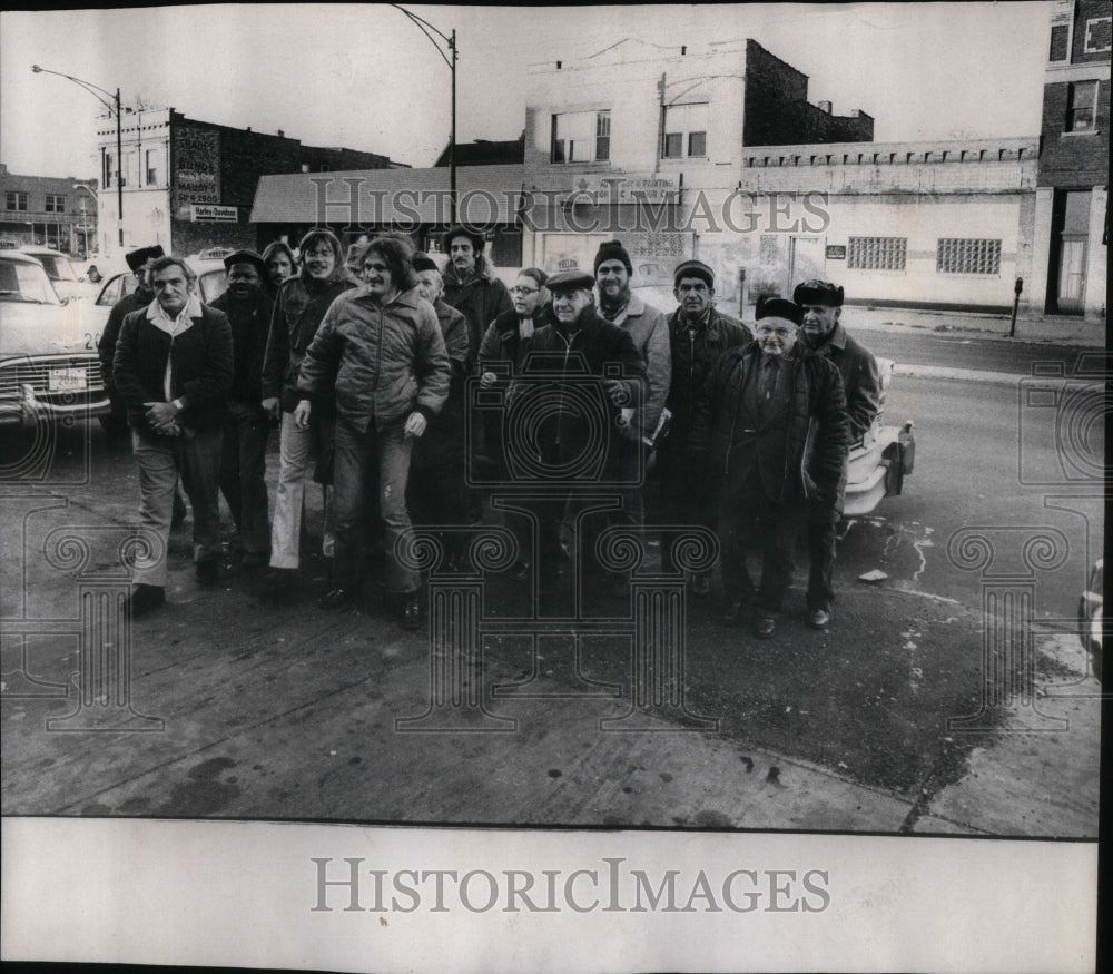 1974 Press Photo Yellow Cab Drivers stage Strike - RRU93661 - Historic Images