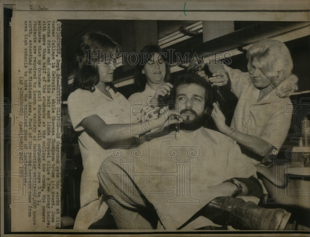 1973 Ed Oseychuck City Barber College Cut-Historic Images