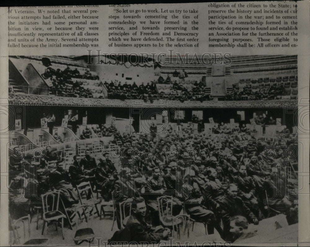 1958 Press Photo Cirque Paris Founding American Legion - Historic Images