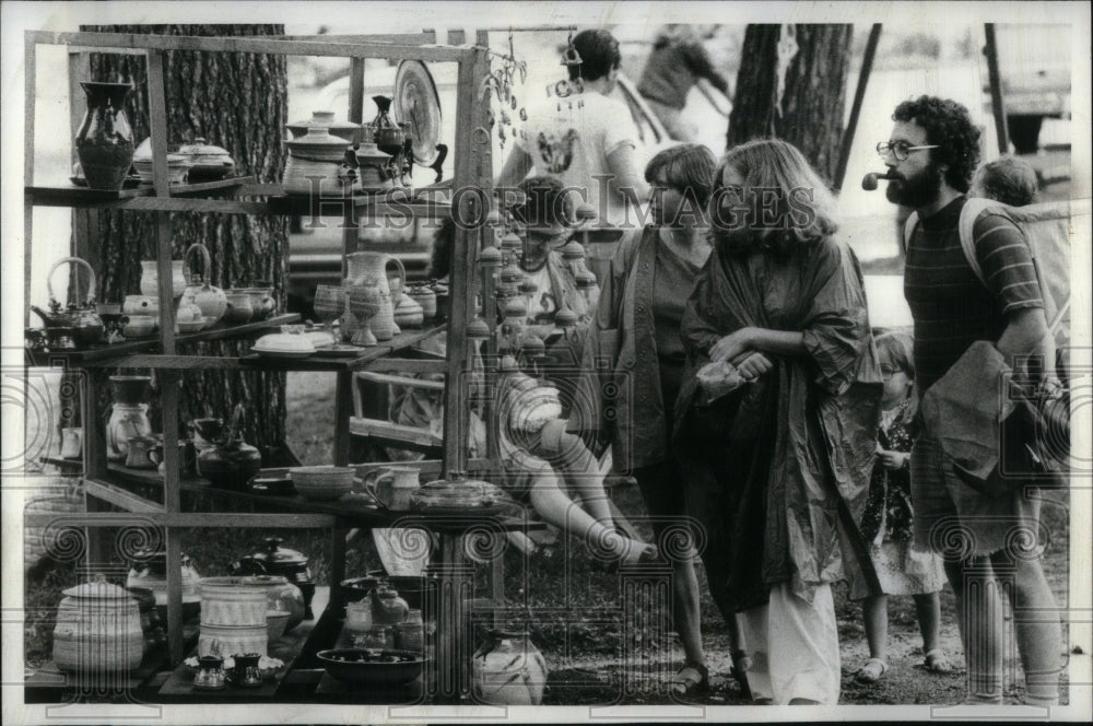 1979 Art Festival Dawes Park Evanston - Historic Images