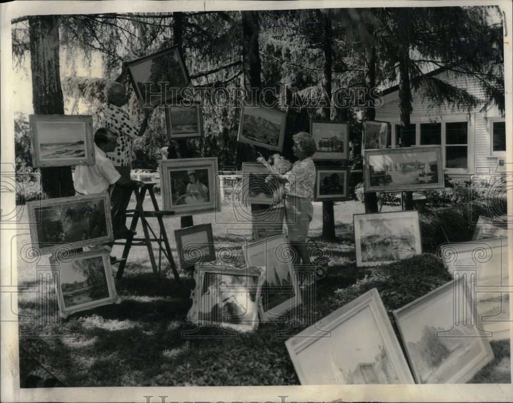 1963 Fred Penncy artist Lincoln Antique Art - Historic Images