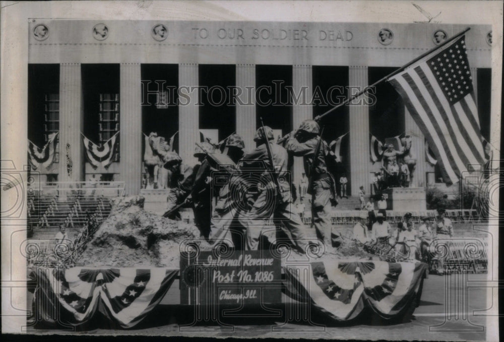 1953 Press Photo IWO Jima International Revenue Post - RRU95587 - Historic Images