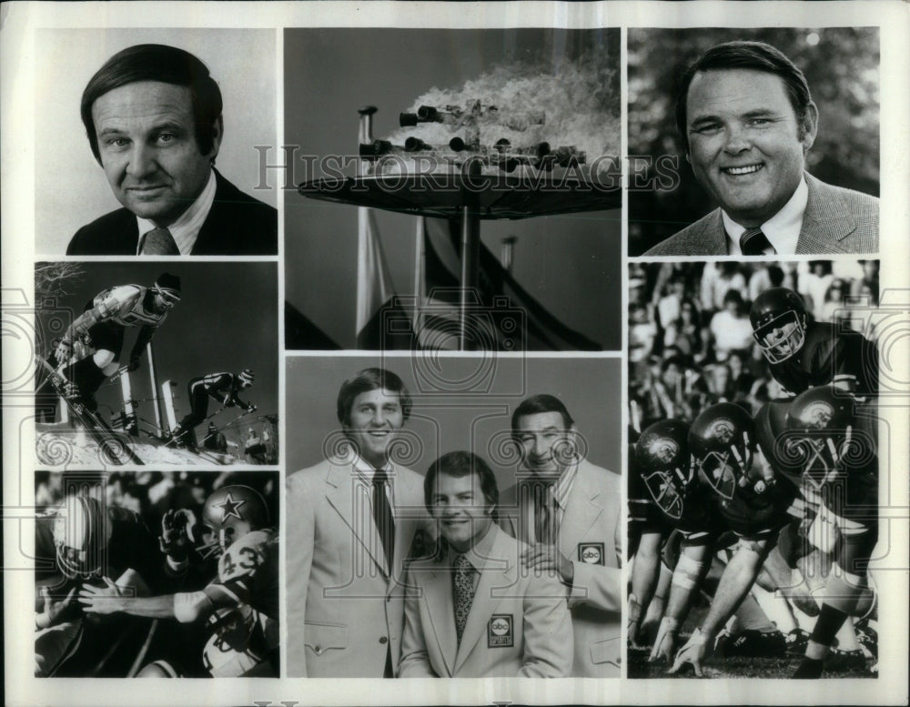 1973 Press Photo Jim McKey Keith Jackson Emmy Award - Historic Images