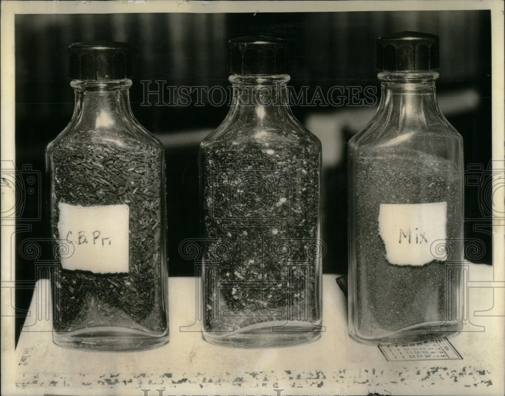 1934, Three bottles picric solution salveged - RRU96027 - Historic Images