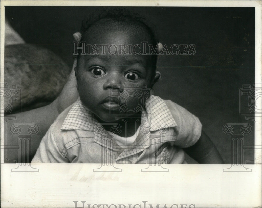 1980 Ronald Two Month Baby Rosie Drumgole - Historic Images