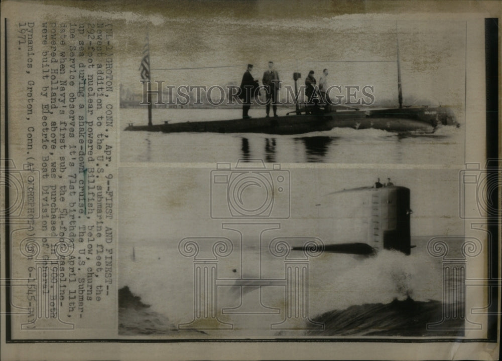 1971, Bill Fish Nuclear Powered US Submarine - RRU96069 - Historic Images