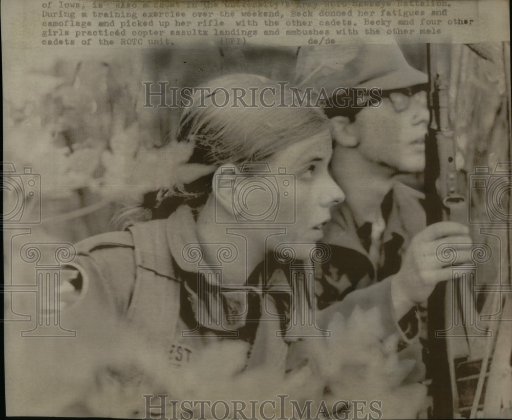 1973 University Army ROTC Program Iowa  - Historic Images