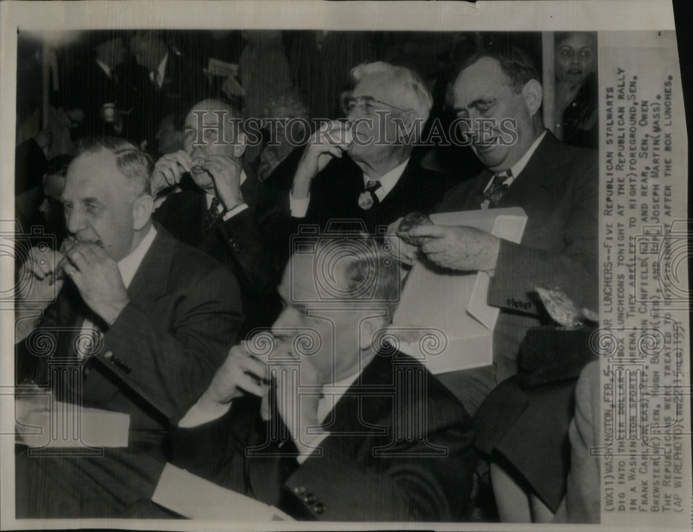 1951, Republican Stalwarts Dig rally sports - RRU96555 - Historic Images