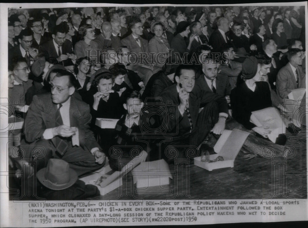 1950 Press Photo Republican National Party Session - Historic Images