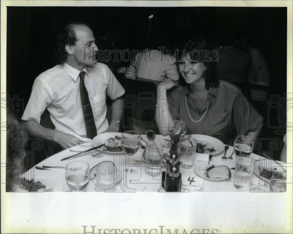 1986 Press Photo Avanzarre Restaurant Rich Melman Scott - Historic Images