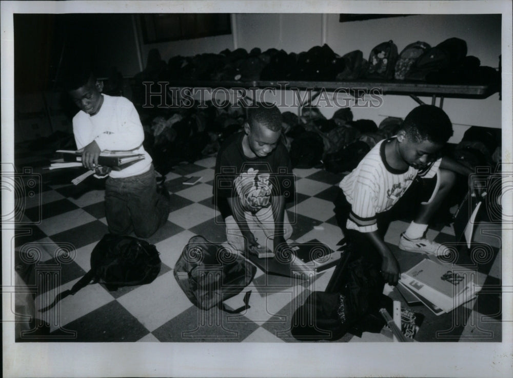 1993 Children Are  Provided School Supplies-Historic Images