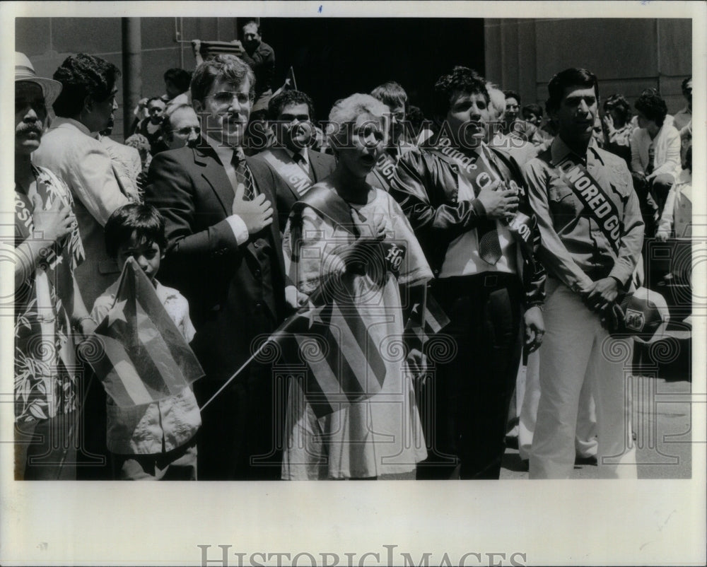 1982 Puerto Rican Parade Jane Byrne - Historic Images