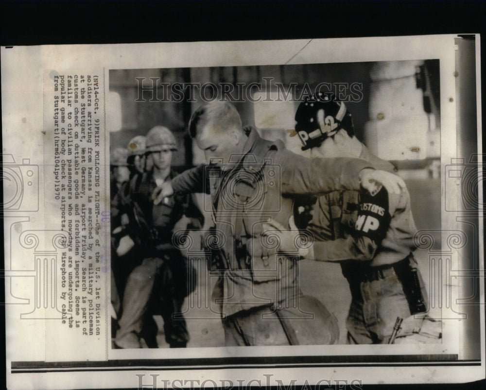 1970 Airport Policeman Kansas Soldier U S - Historic Images