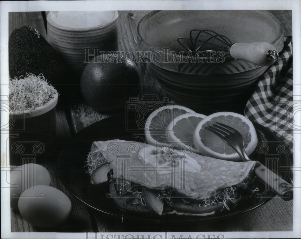 1979, Light Natural Omelet New Year Day - RRU97587 - Historic Images