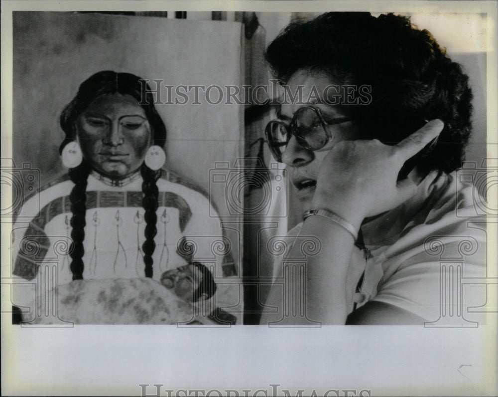 1983 Elmira McClure St August Center Indian - Historic Images