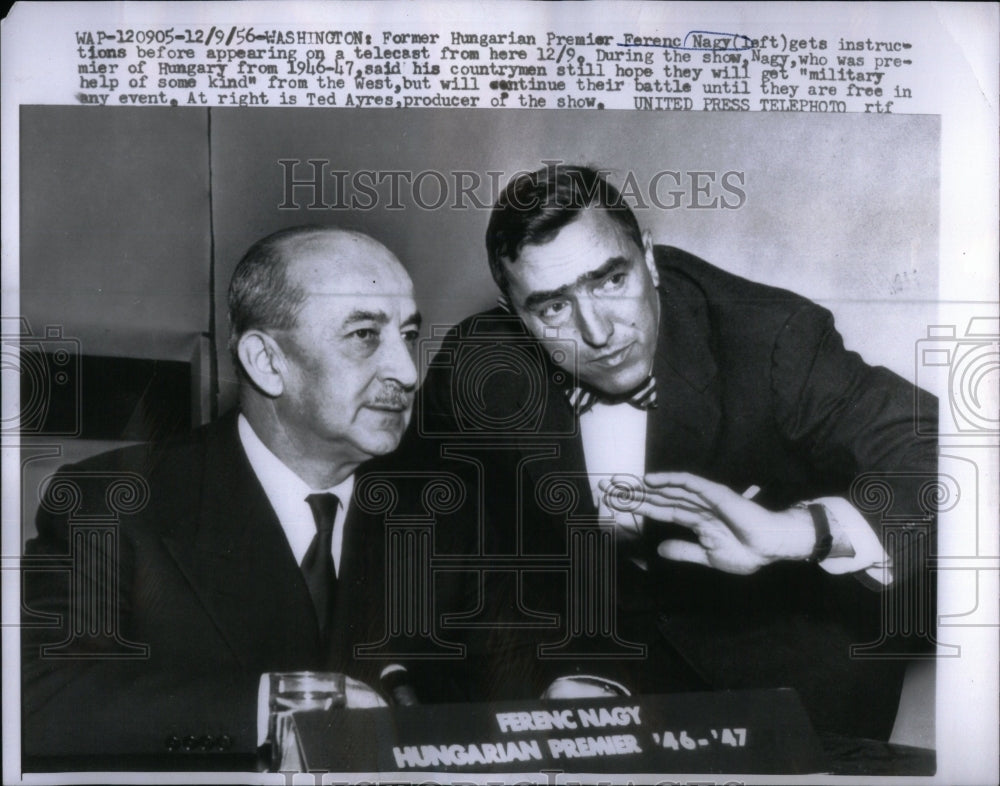 1956, Ferenc Nagy Former Hungarian Premier - RRU98157 - Historic Images