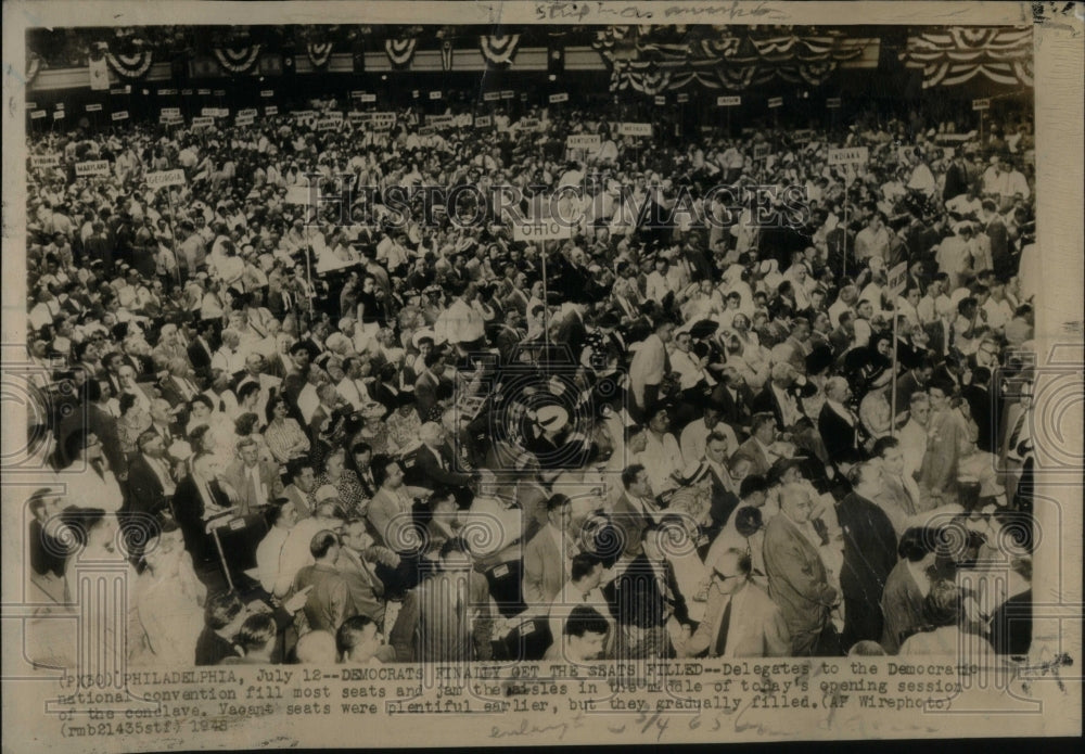 1948 Delegates Democratic Convention seats-Historic Images