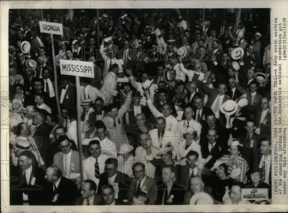 1936 Press Photo Philadelphia Democratic convention - RRU98529 - Historic Images