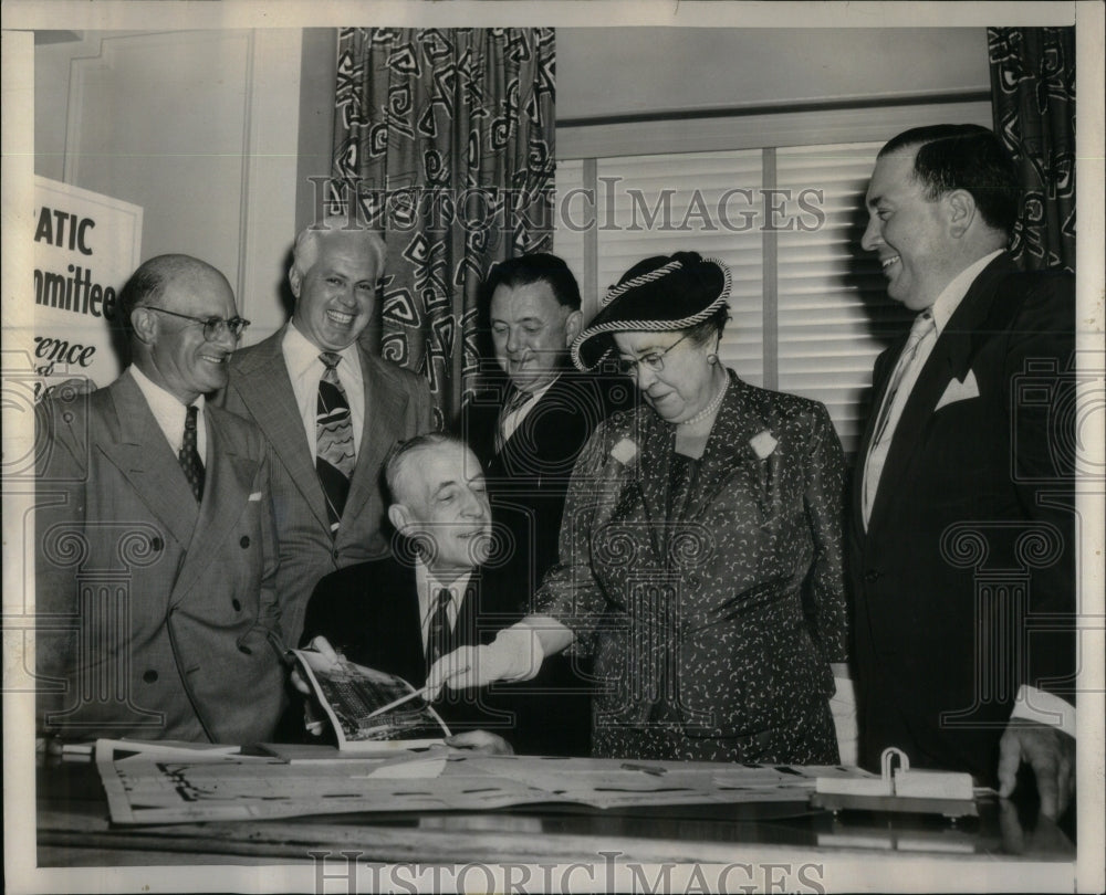 1953 Democratic Leaders Meet To Plan Dinner - Historic Images