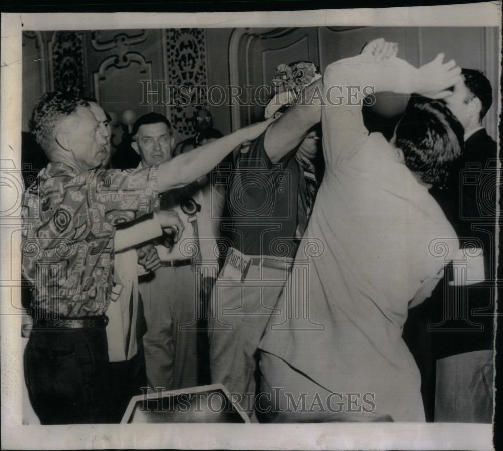 1952 Disorder Breaks Out At Calif. Caucus-Historic Images