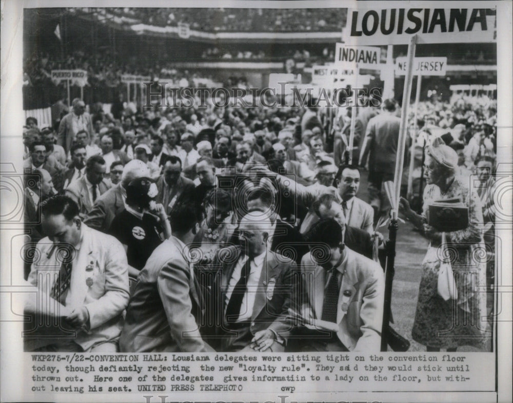 1952 Louisiana Delegate Reject Loyalty Rule-Historic Images