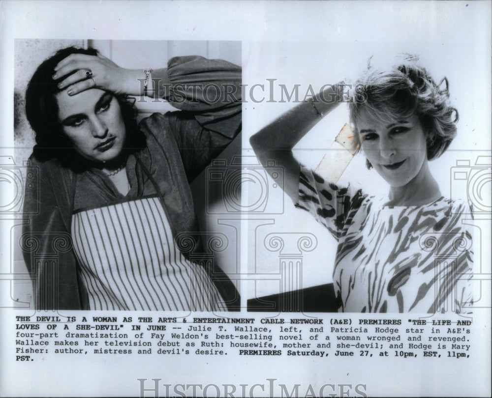 1987 Press Photo Julie Wallace Actress Patricia Hodge - RRU98701 - Historic Images