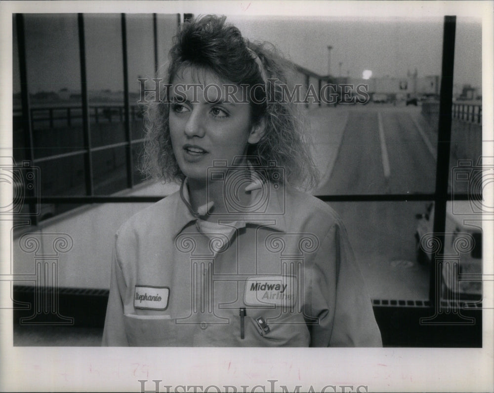 1990 Midway Employee Sjule Discusses Layoff-Historic Images