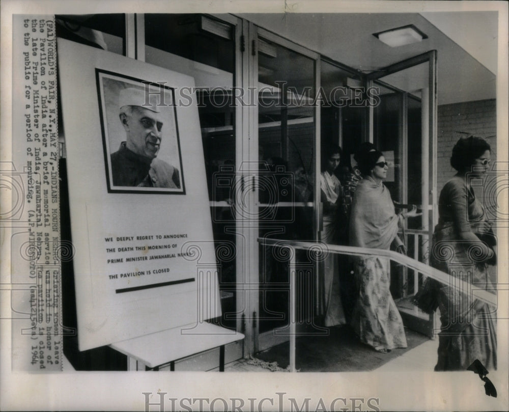 1964 India Memorial Jawaharlal Nehru India - Historic Images