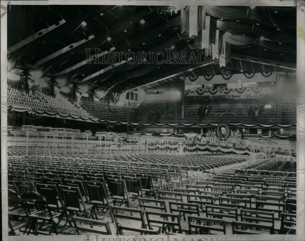 1955 Press Photo International Amphitheater Decked out. - RRU99111 - Historic Images