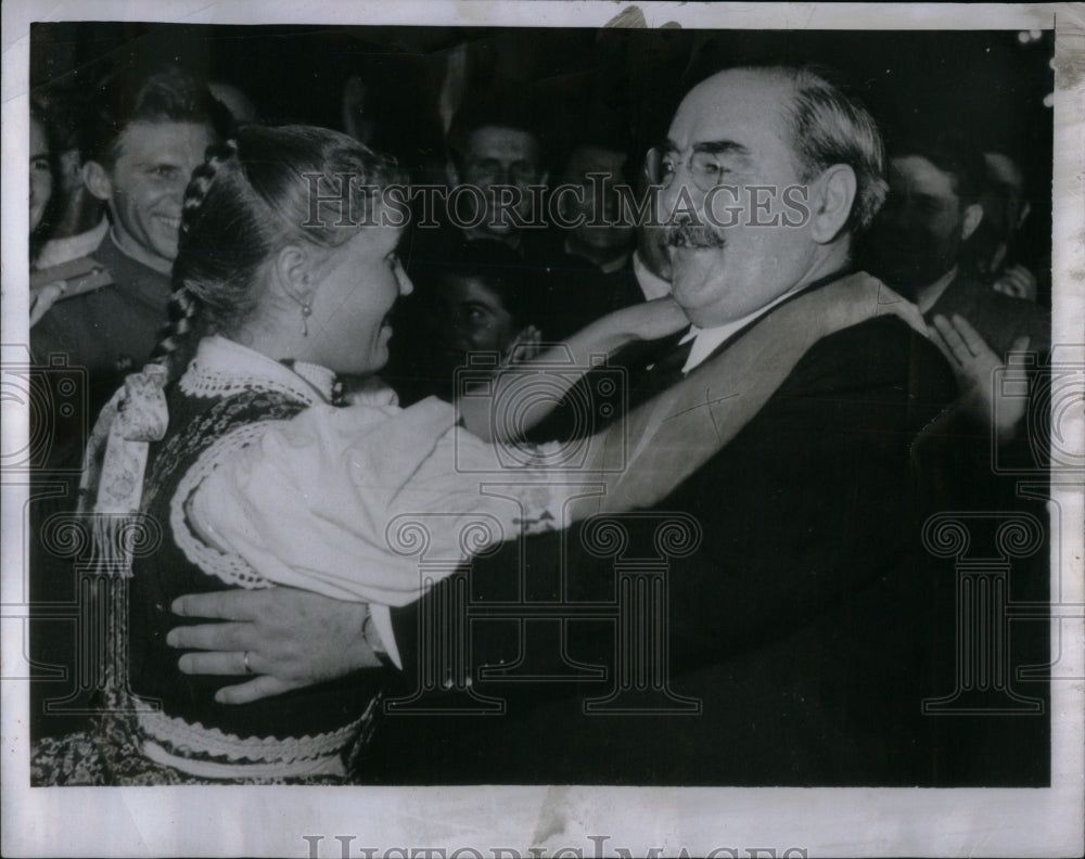 1955 Dancing Budapest Hungary Nagy Girl - Historic Images