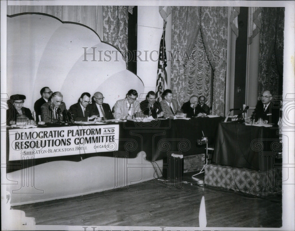 1956 Photo Democratic Platform Resolutions Committee - Historic Images