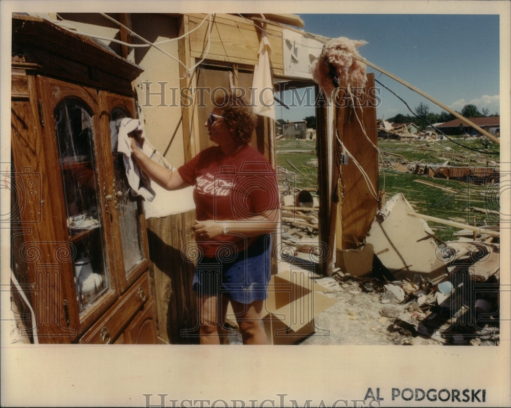 1990 Press Photo Chicago Tornado Hits Plainfield,Ill - RRU99249 - Historic Images