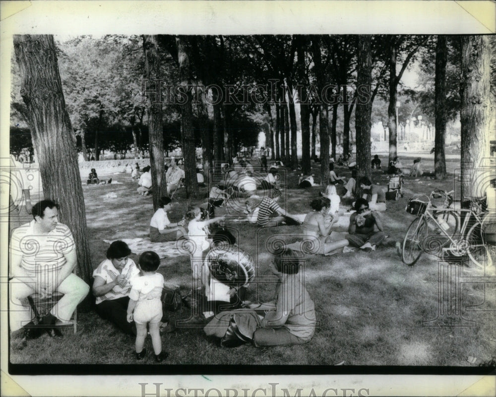 1981 Press Photo Crowds Taste Of Chicago Grant Park - RRU99313-Historic Images