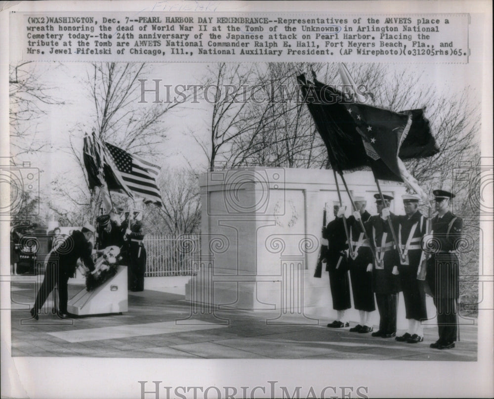 1965 Arlington National Cemetery dead amvet - Historic Images