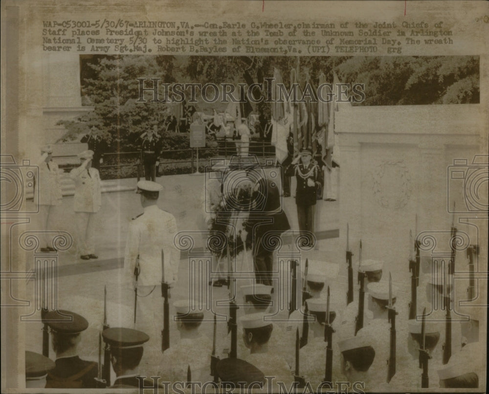 1967 Arlington National Cemetery Gen Earle - Historic Images