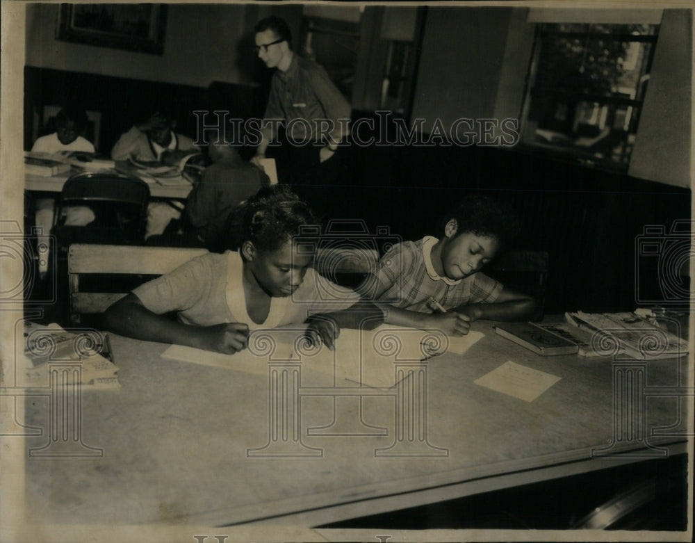 1963, Jean Harris Homework Walker Frances - RRU99441 - Historic Images