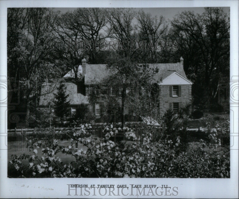 1981 Press Photo Tangley Oaks Emerson home Lake Bulff - Historic Images