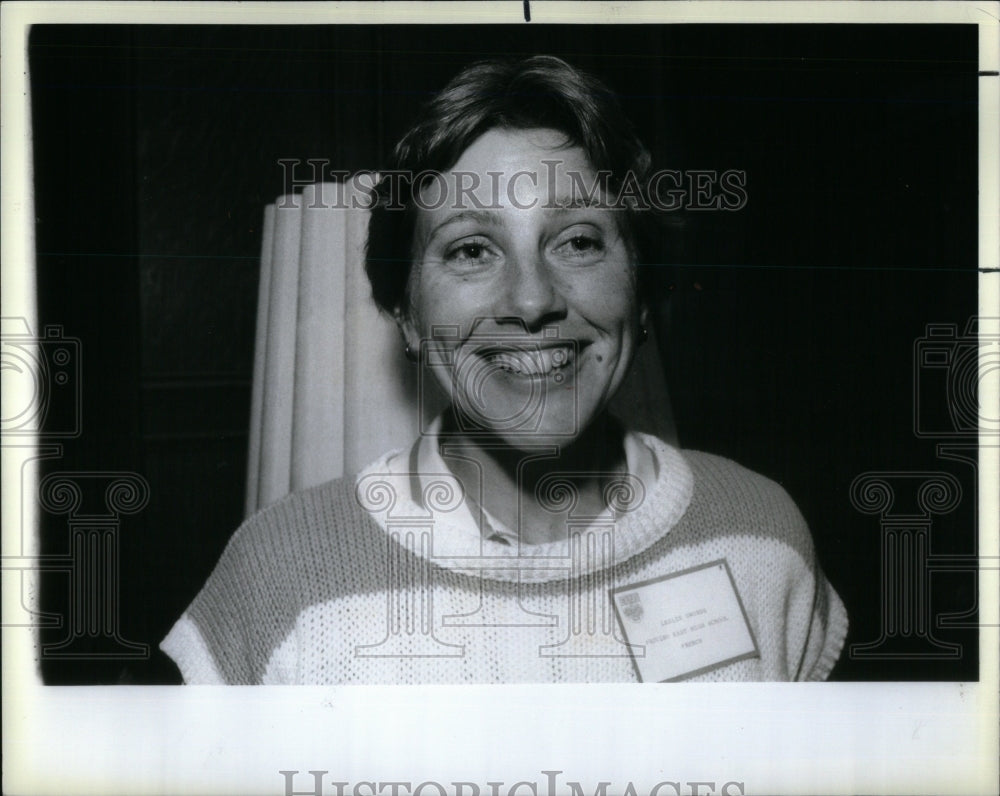 1984 Press Photo Lorna P Strauss University Chicago - Historic Images