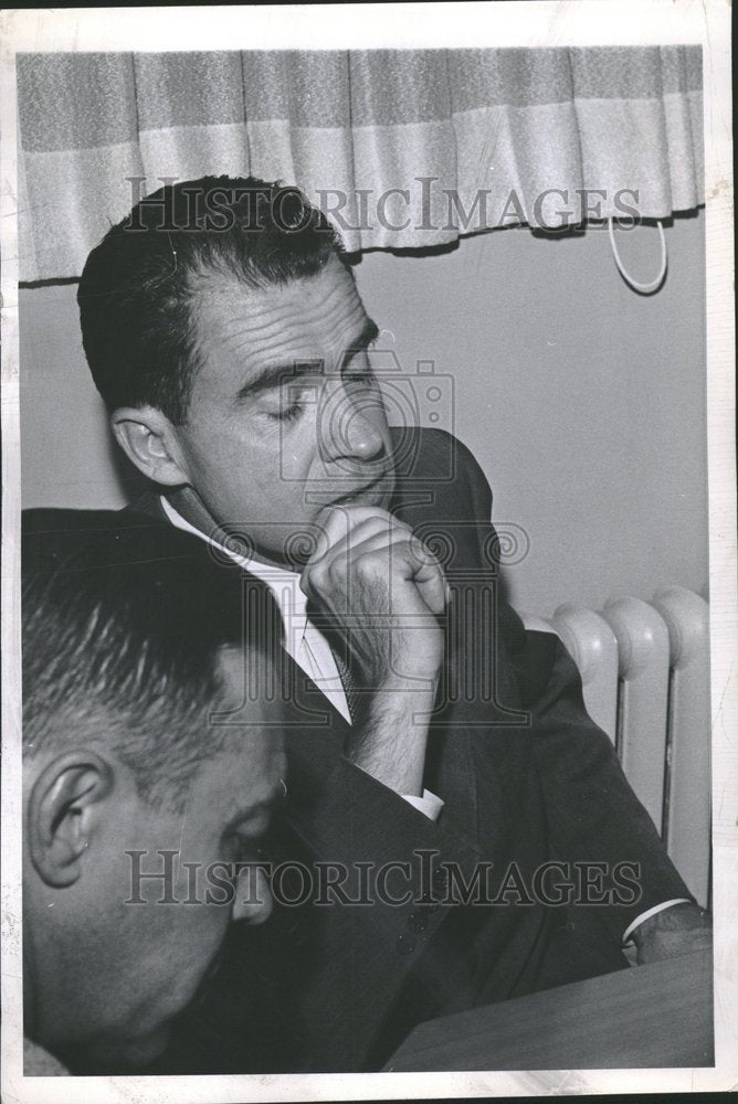 1958 Richard Nixon, sleeping at a meeting - Historic Images